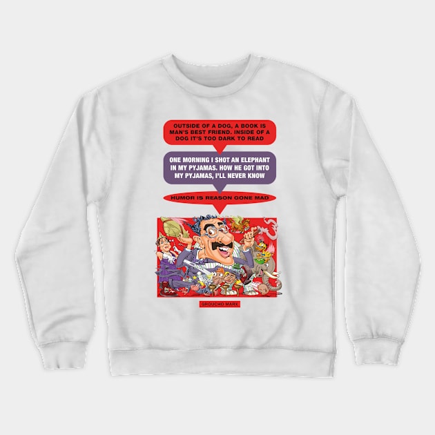 Groucho Marx Crewneck Sweatshirt by PLAYDIGITAL2020